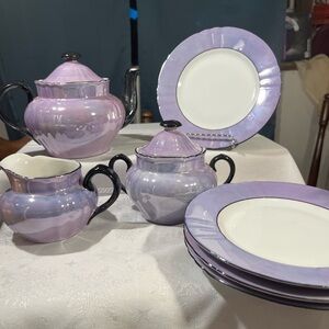 Lavender Ceramic Tea Set